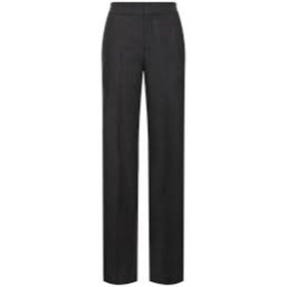 Burberry Pants - Burberry Made in Italy Pants Virgin Wool Straight Leg Black Trousers Size 38/US